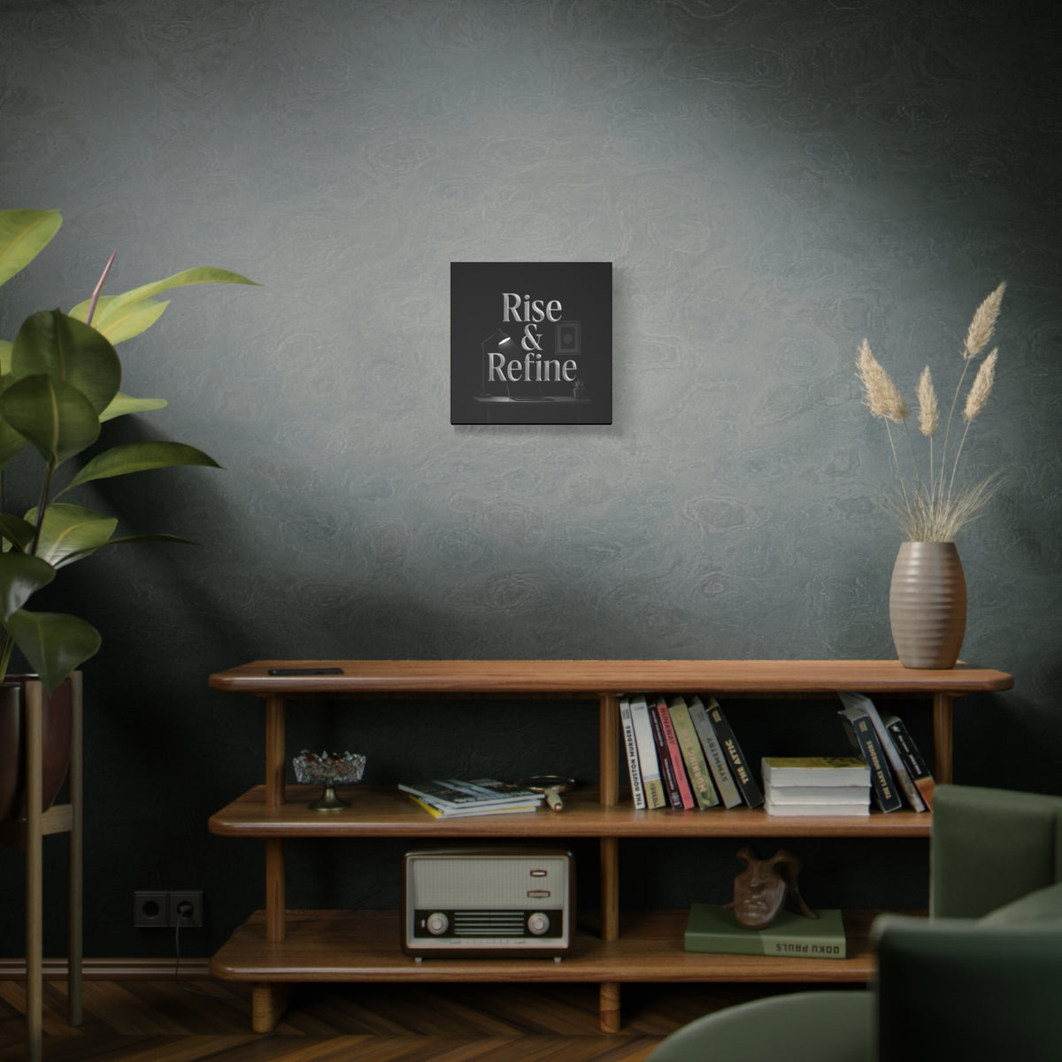 rise and refine motivation canvas art