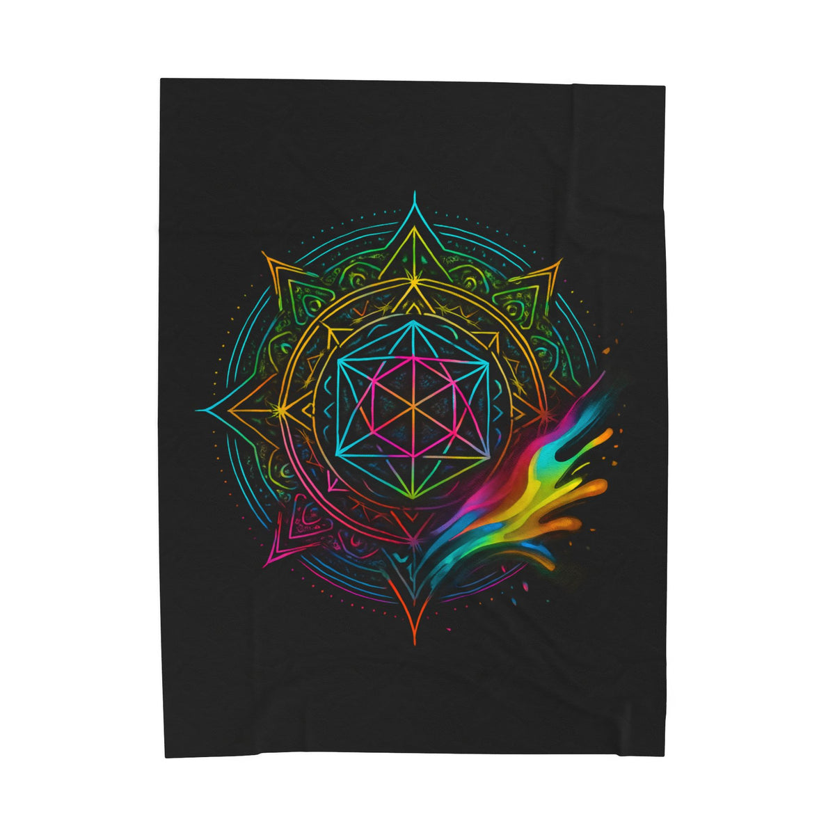 sacred geometry vibrant splash - Cozy Bohemian Decor