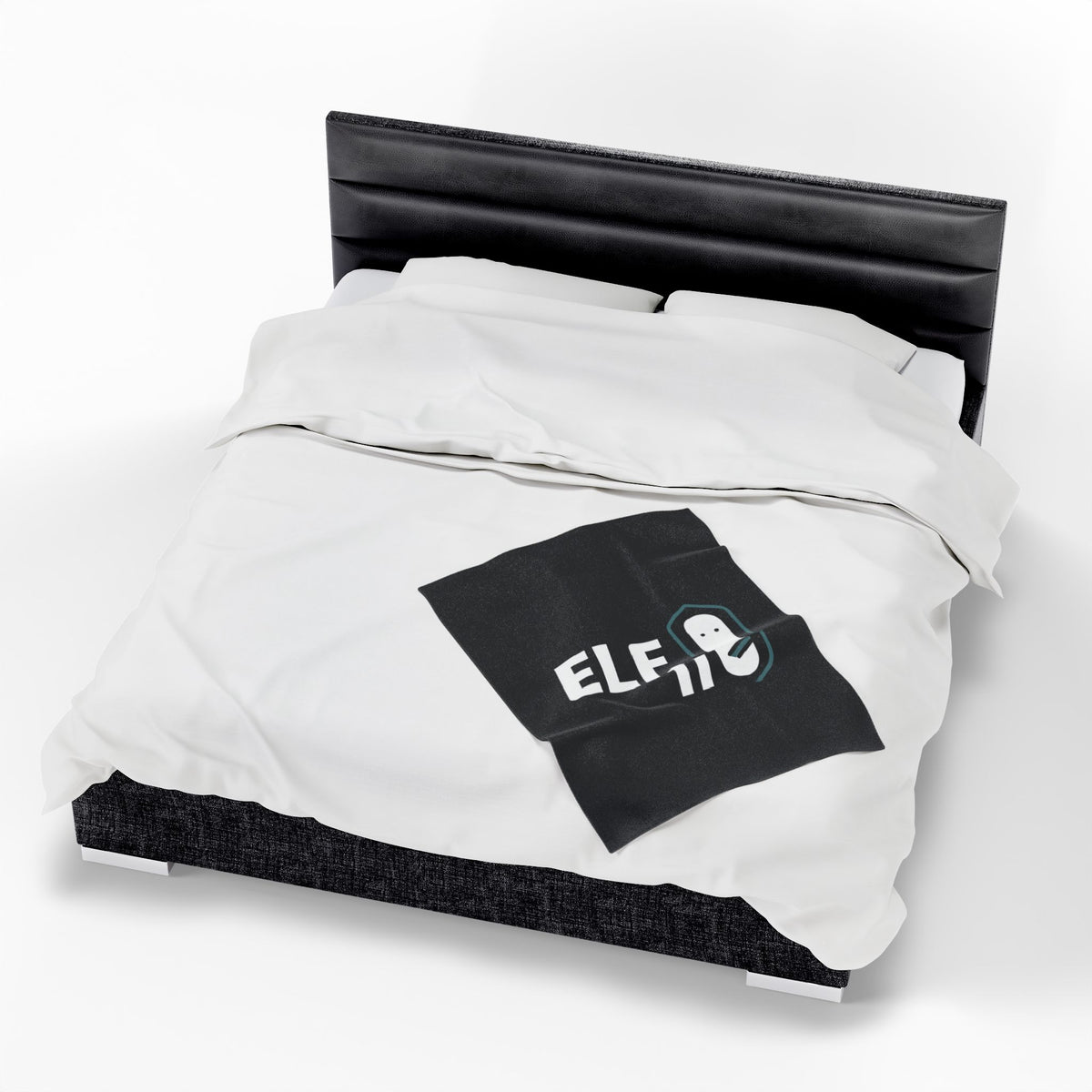 Cozy Velveteen Plush Blanket for Holiday Comfort - 'Elf 11' Design