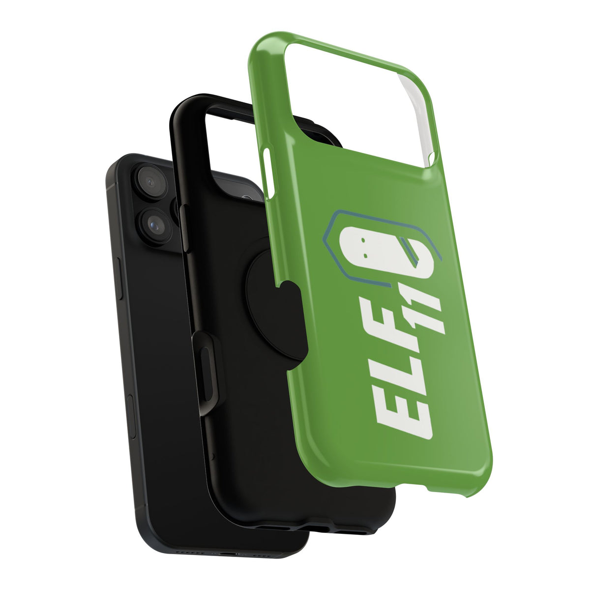 ELF11 Green Impact-Resistant Phone Case — Rugged Shockproof Protective Cover