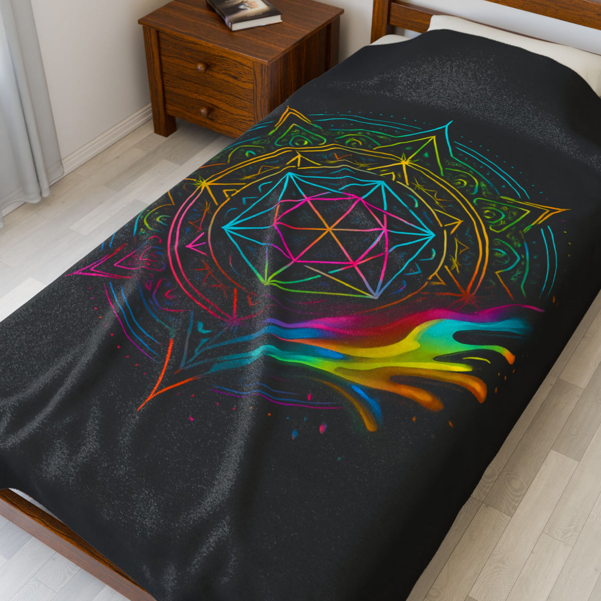 sacred geometry vibrant splash - Cozy Bohemian Decor