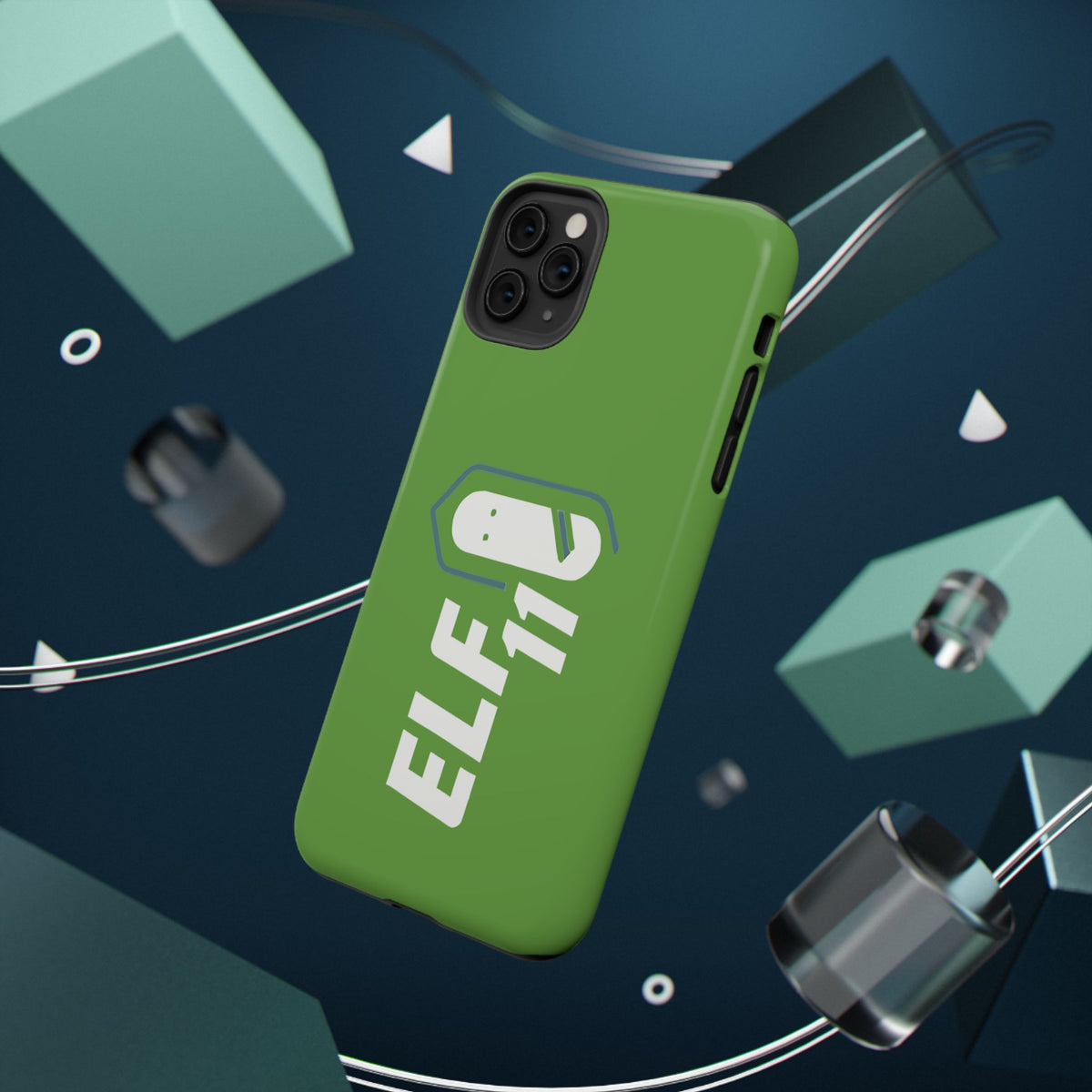 ELF11 Green Impact-Resistant Phone Case — Rugged Shockproof Protective Cover