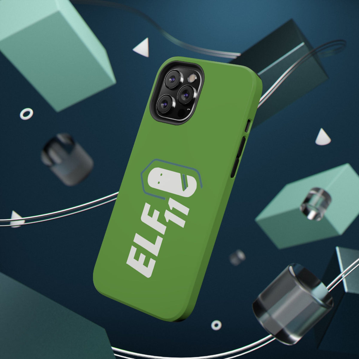 ELF11 Green Impact-Resistant Phone Case — Rugged Shockproof Protective Cover