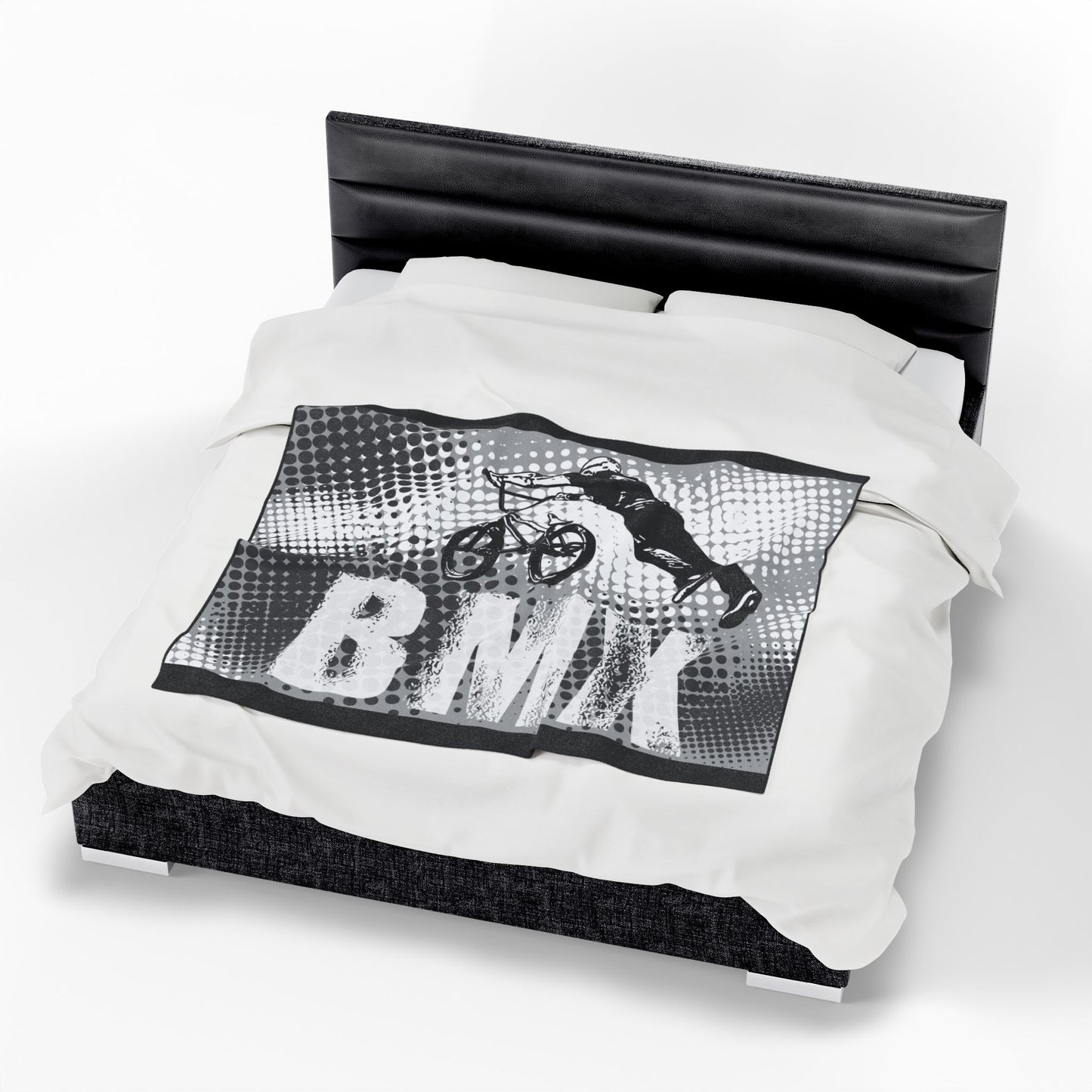 BMX Adventure Velveteen Plush Blanket