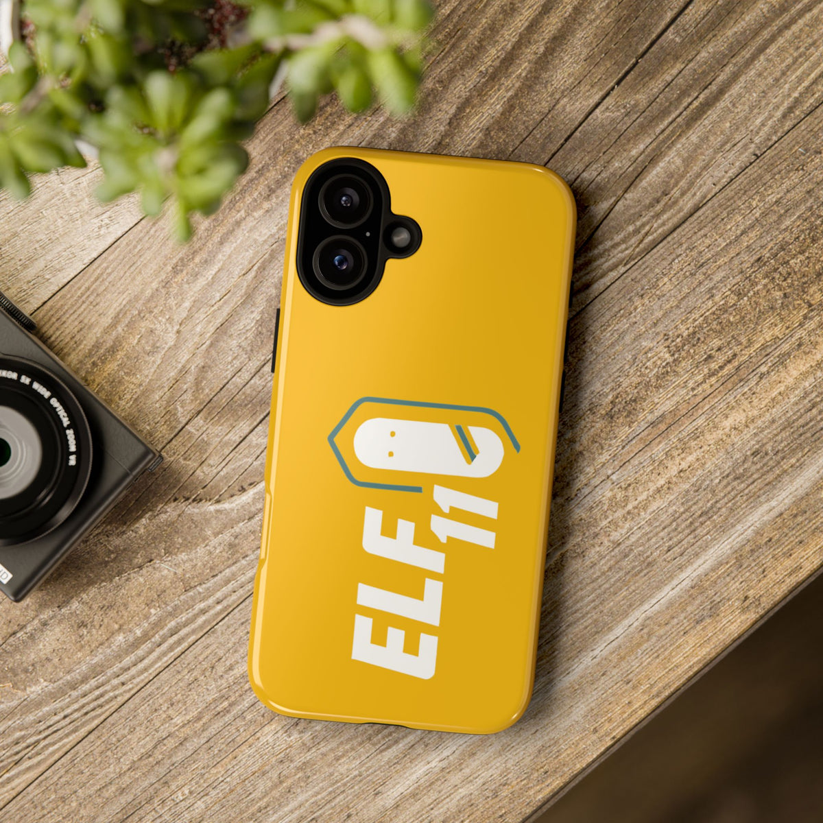 Yellow 'ELF11' Phone Case — Protective Slim Shockproof Cover