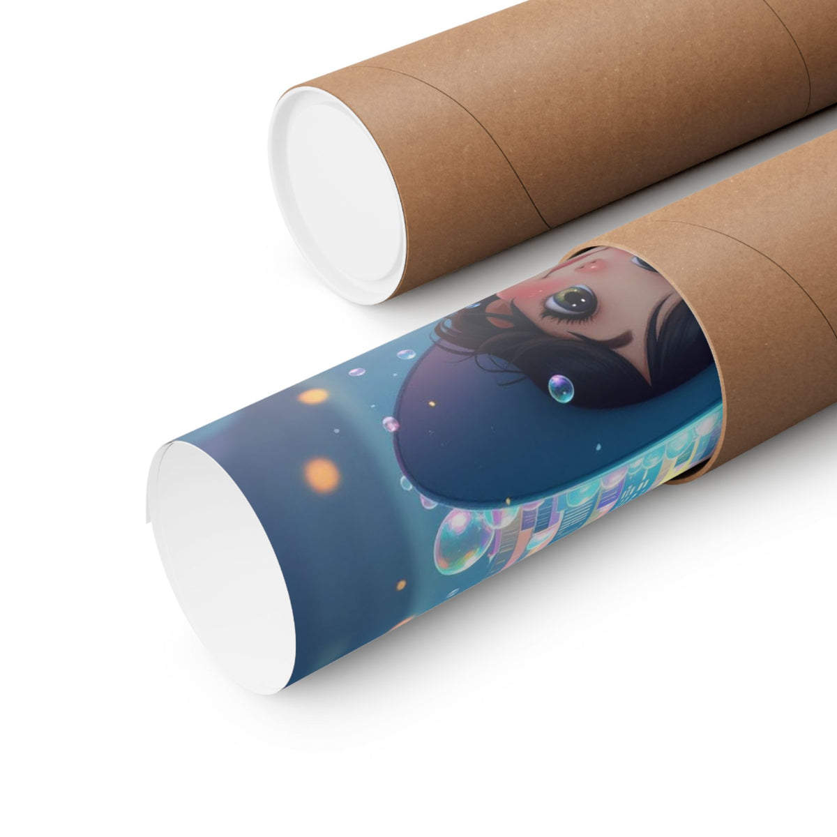bubble city simplicity , imagination poster