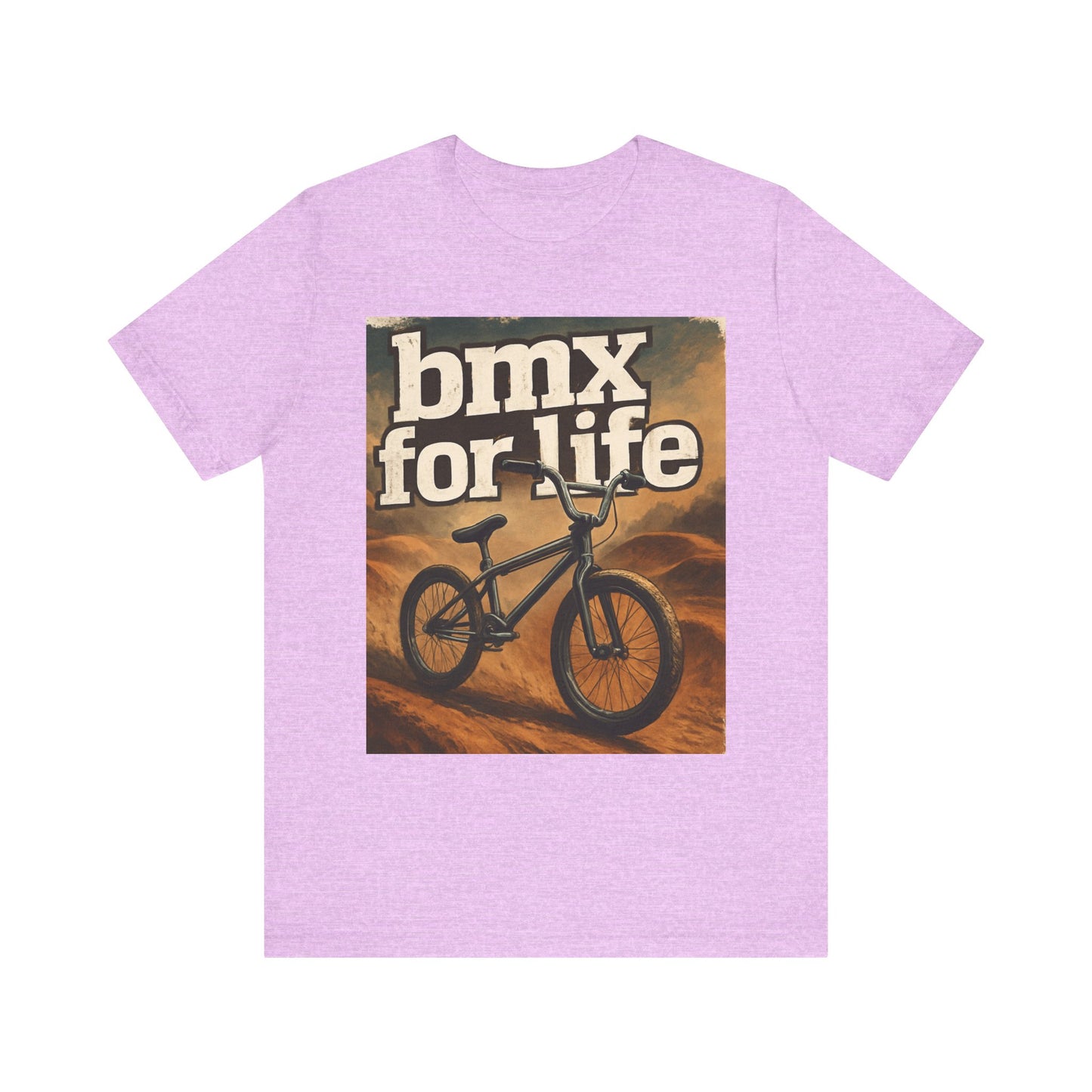 "BMX for Life" Unisex Jersey Tee - Casual Cycling T-Shirt, Gift for BMX Lovers, Outdoor Adventure Tee, Sports Fan Apparel, Summer Style