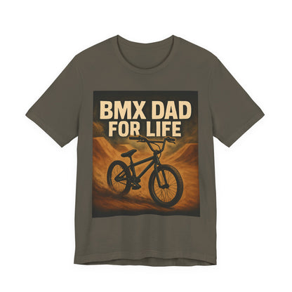 BMX Dad T-Shirt, Unisex Jersey Short Sleeve Tee, Gift for Cycling Enthusiasts, Father's Day, Dad Gear, Casual Wear