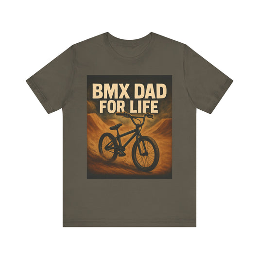 BMX Dad T-Shirt, Unisex Jersey Short Sleeve Tee, Gift for Cycling Enthusiasts, Father's Day, Dad Gear, Casual Wear
