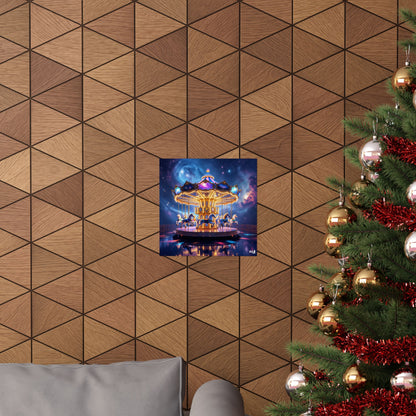 In the heavens we play , majestic carousel poster