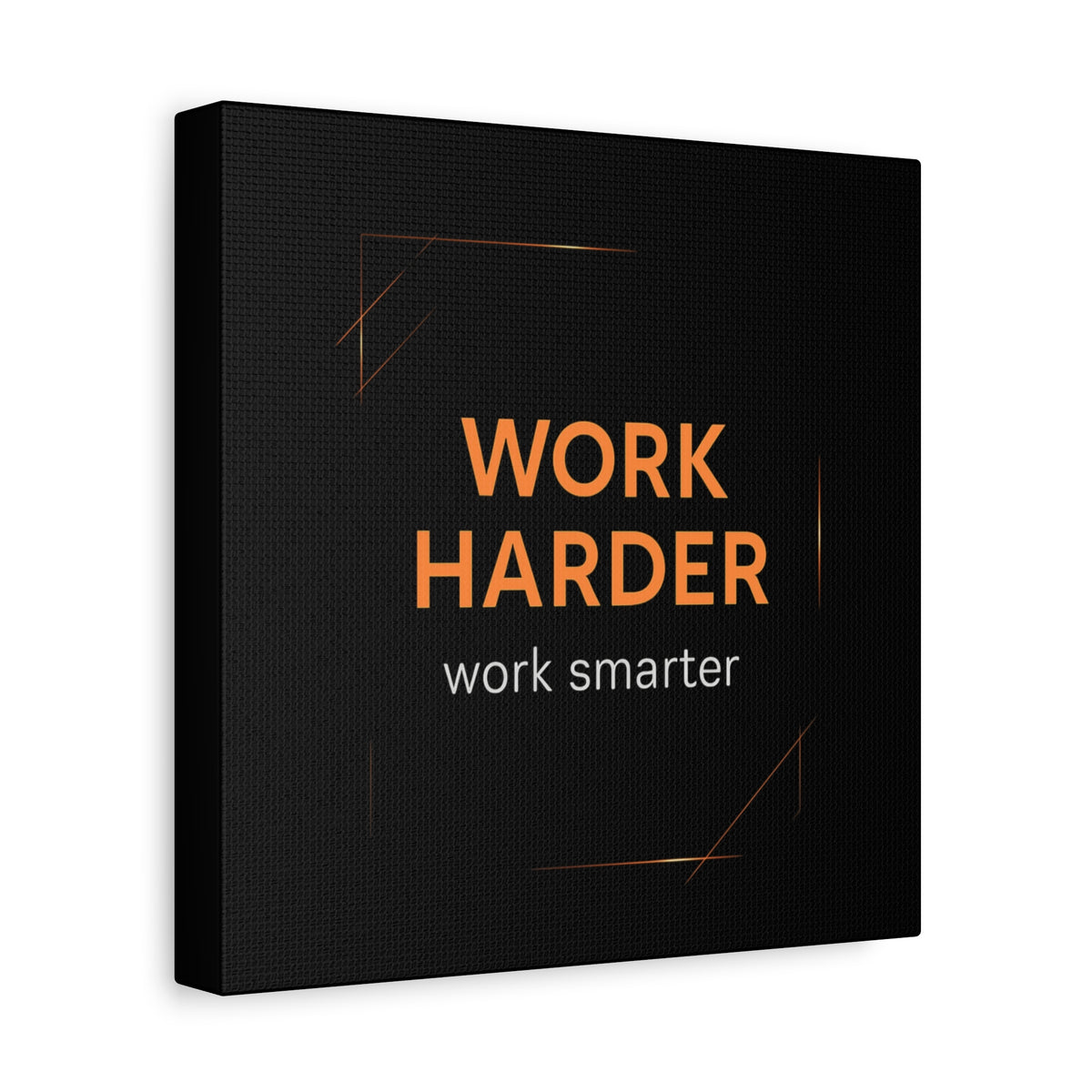 Motivational Canvas Wall Art - "Work Harder, Work Smarter"