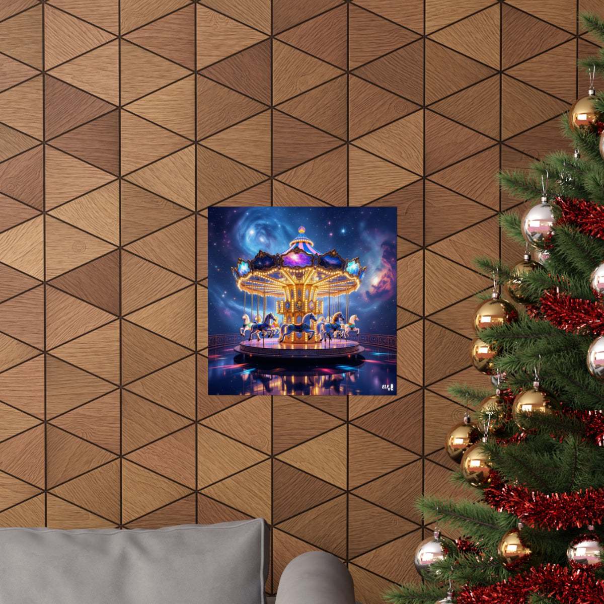 In the heavens we play , majestic carousel poster