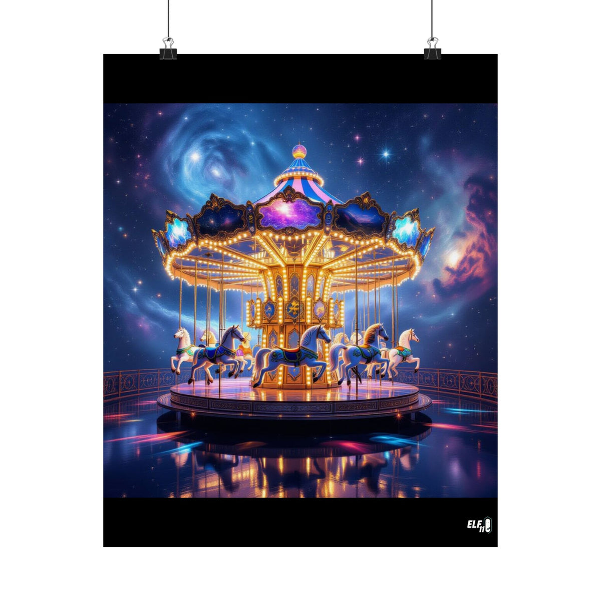 In the heavens we play , majestic carousel poster