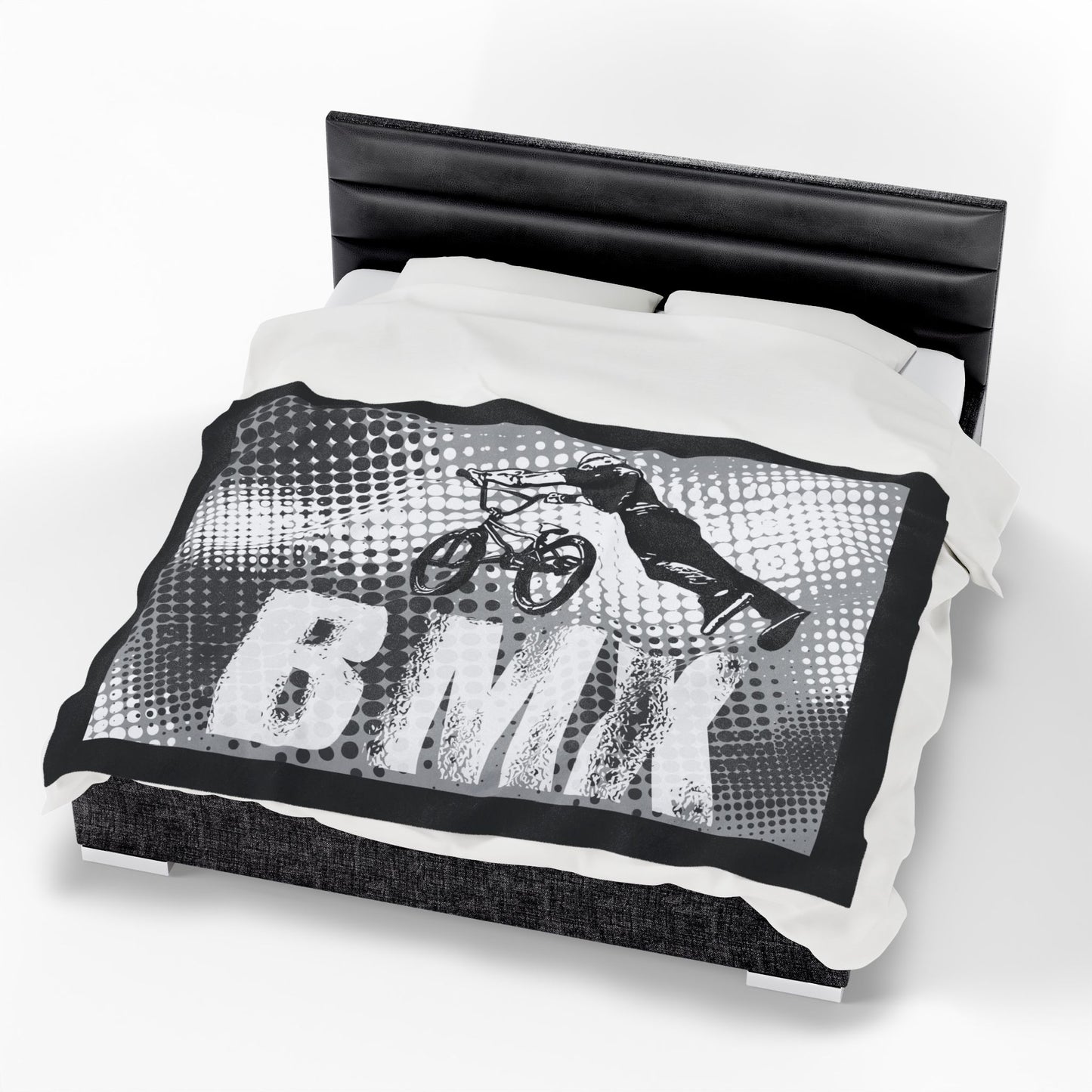 BMX Adventure Velveteen Plush Blanket
