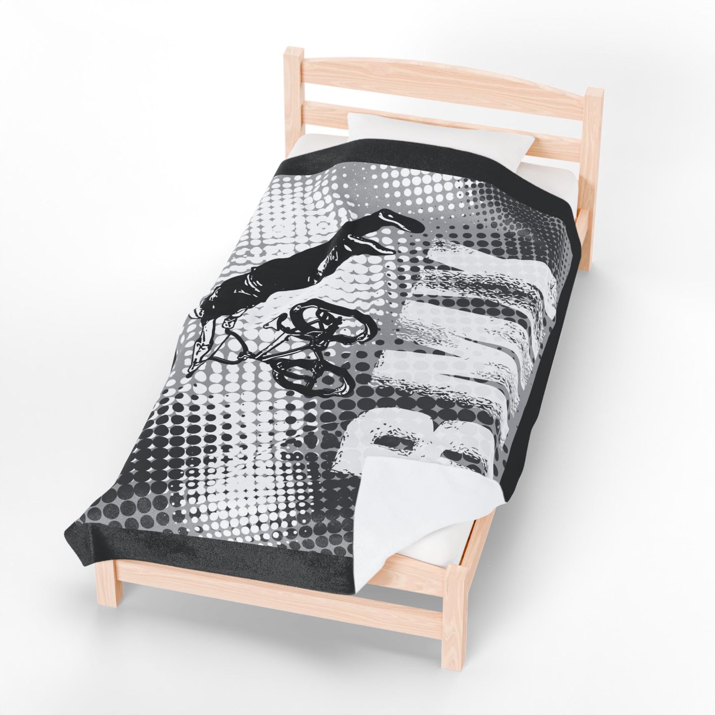 BMX Adventure Velveteen Plush Blanket