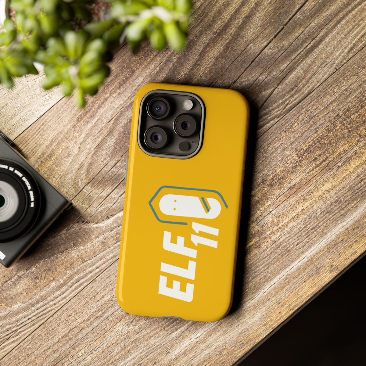 Yellow 'ELF11' Phone Case — Protective Slim Shockproof Cover