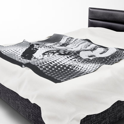 BMX Adventure Velveteen Plush Blanket