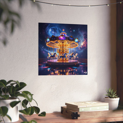 In the heavens we play , majestic carousel poster