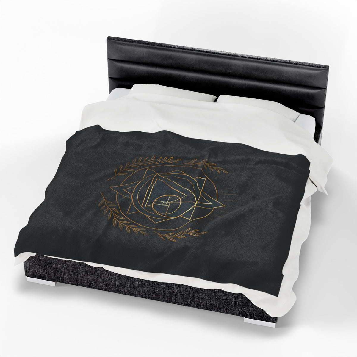 Gothic Velvet Plush Blanket - Cozy Décor for Gaming Lovers