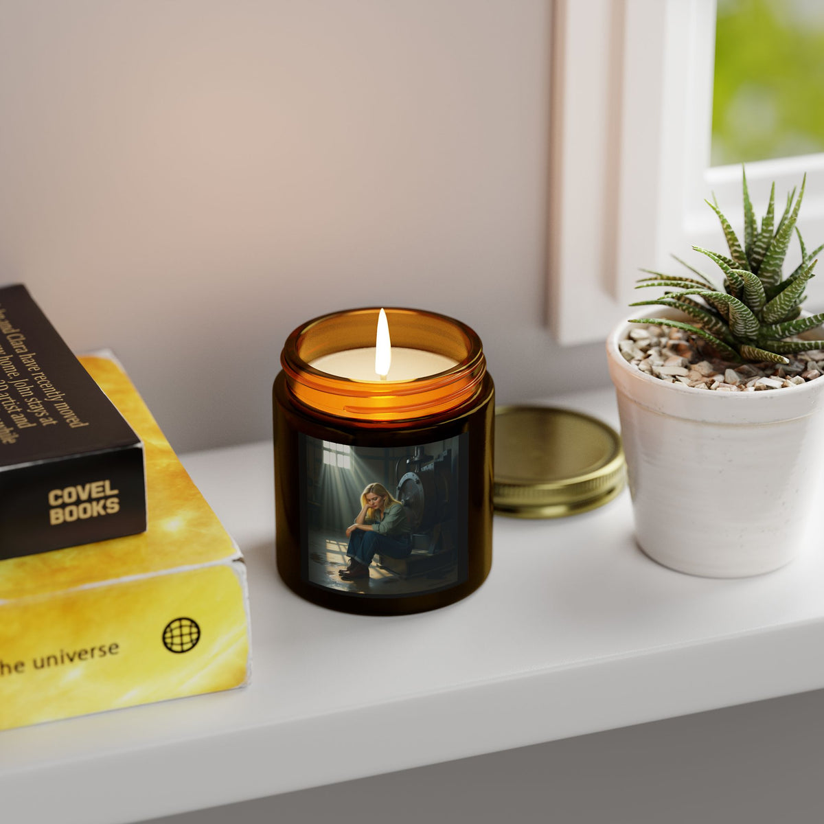 MOTIVATIONAL WOMEN ART . MINDSET IS EVERYTHING candle