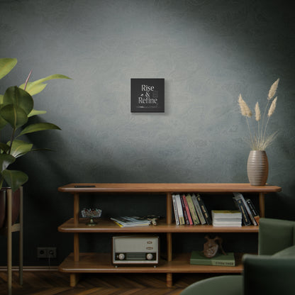 rise and refine motivation canvas art