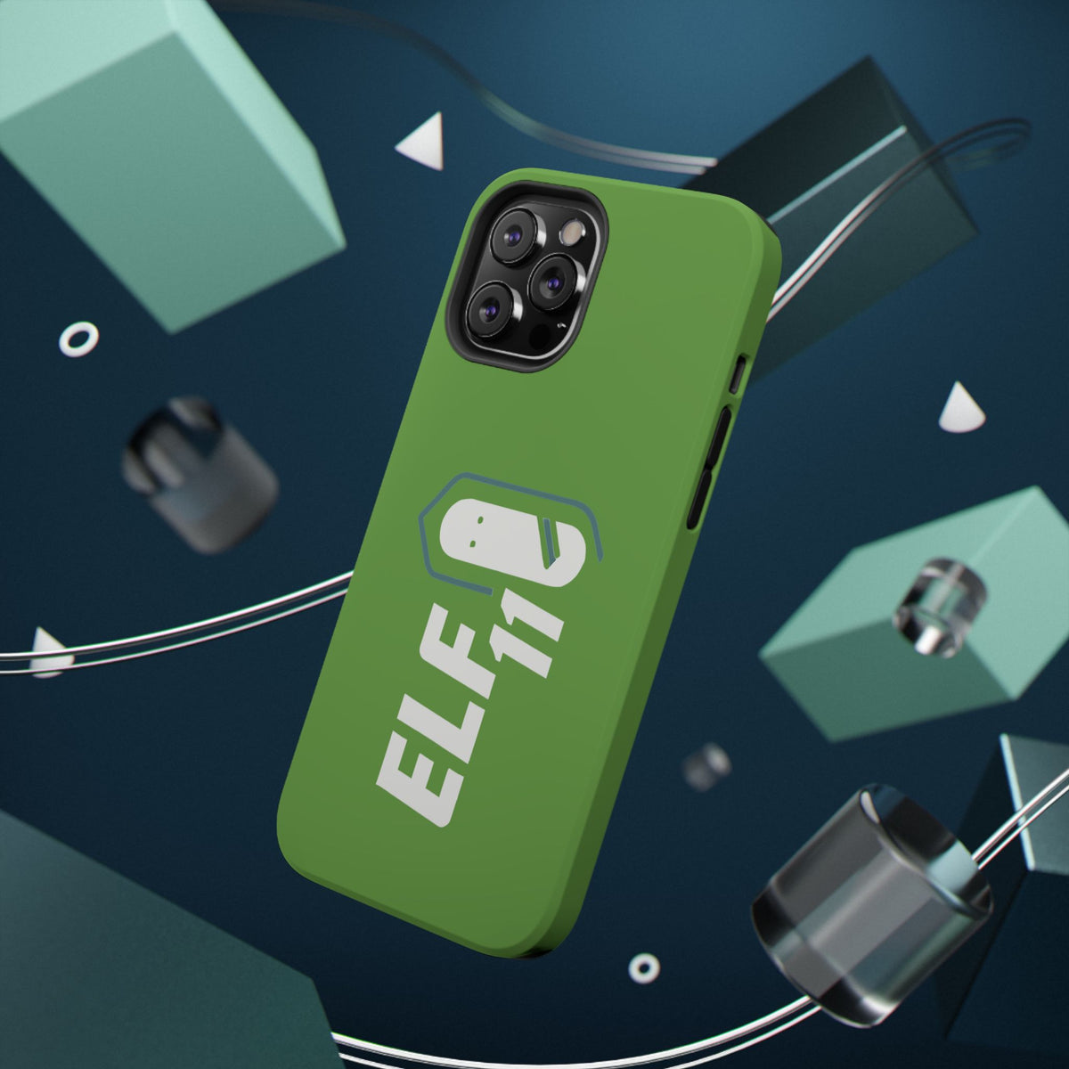 ELF11 Green Impact-Resistant Phone Case — Rugged Shockproof Protective Cover